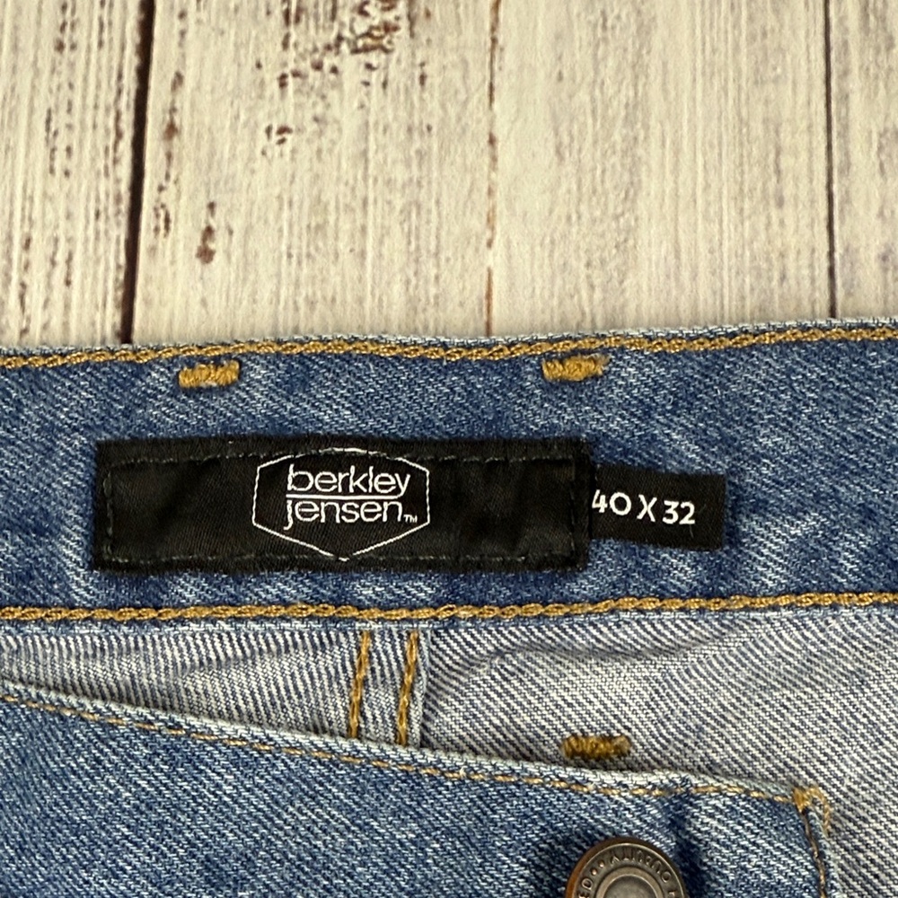 Berkley Jensen Blue Relaxed Jeans Size 40 X 32 - Picture 3 of 11